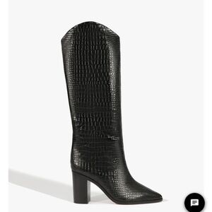 Schutz Maryana Tall Leather Block Heel Boot